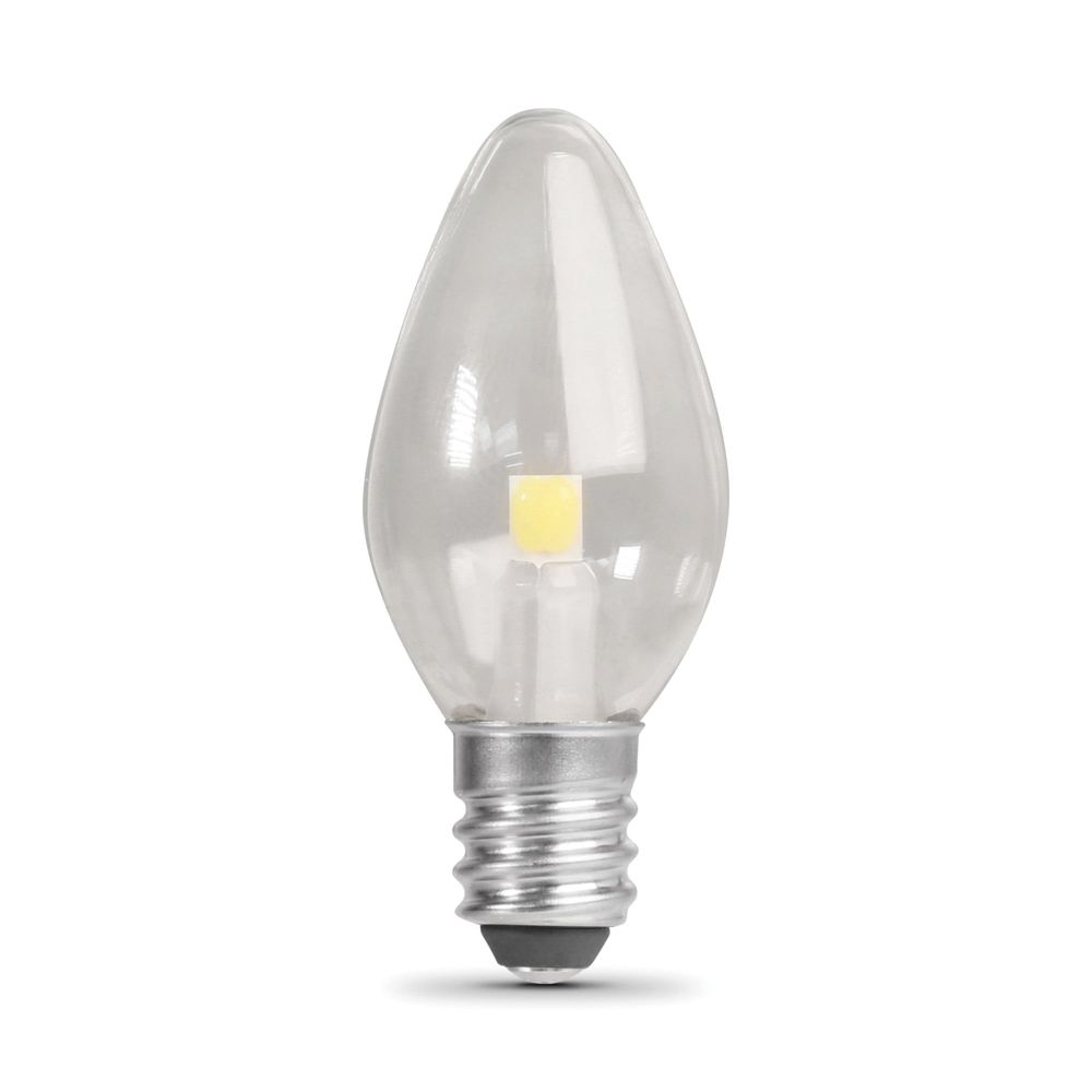 Feit Electric C7 E12 Candelabra Base Cool White LED Night Light Bulb