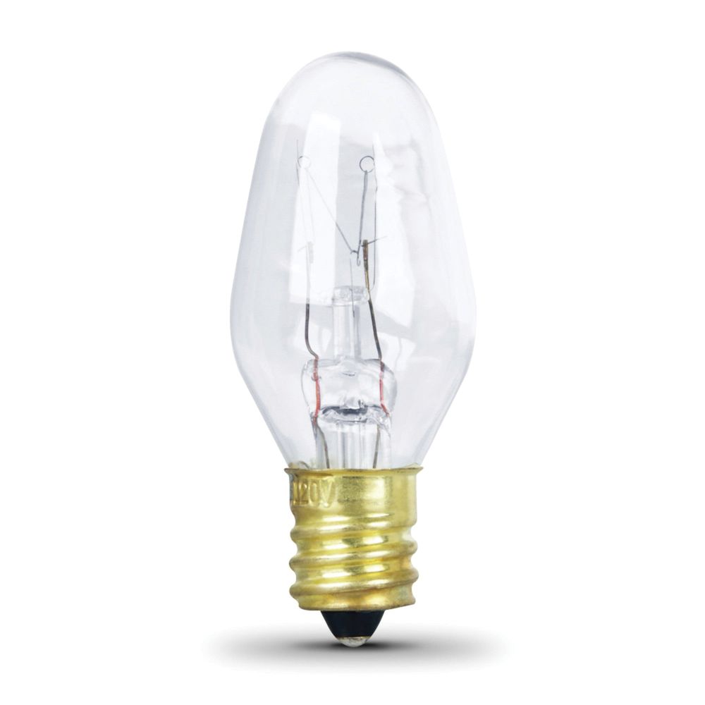 Feit Electric 10 W Clear C7-1/2 Candelabra Base Incandescent Bulb