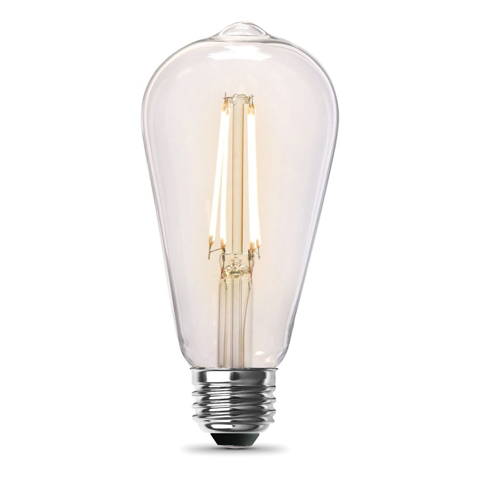 Feit Electric ST19 60 W Equivalent Soft White Clear Dimmable Filament LED Light Bulb