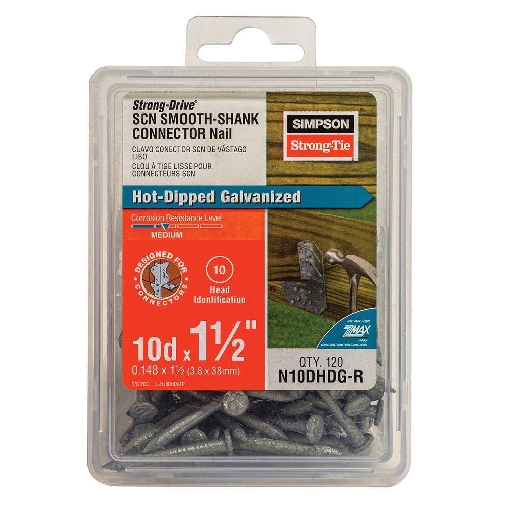 Simpson Strong-Tie 1-1/2 in. 10D Smooth HDG Connector Nail