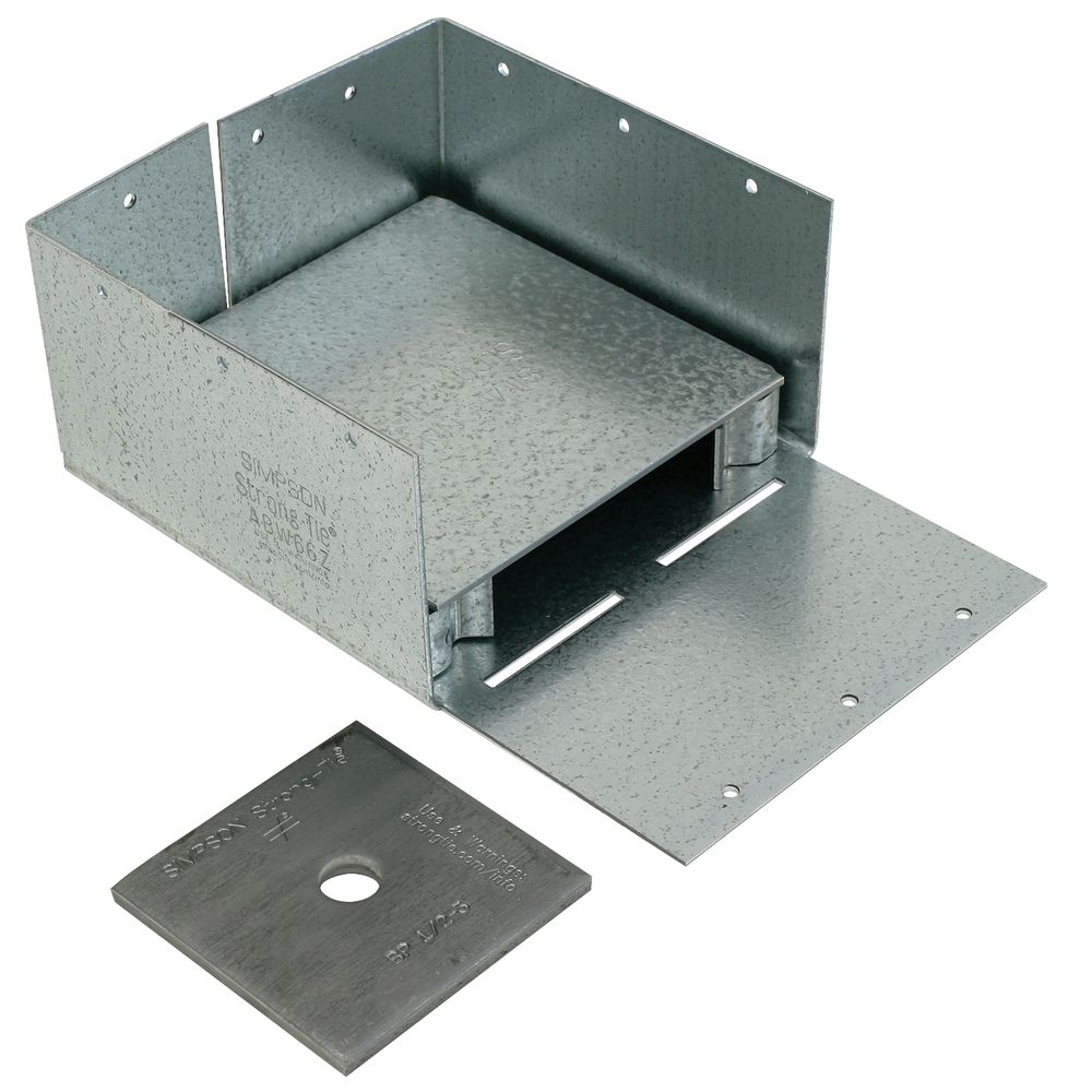 Simpson Strong-Tie 6 in. x 6 in. ZMAX Adjustable Post Base