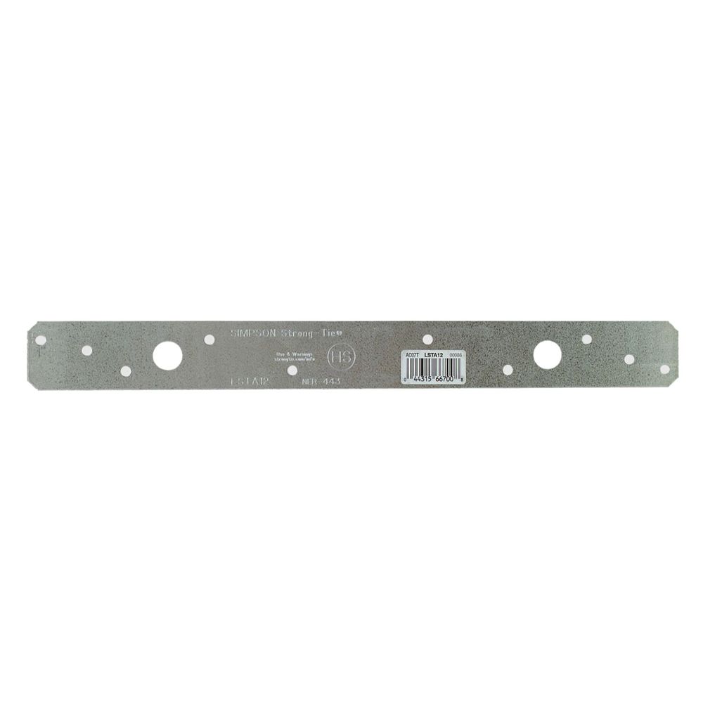 Simpson Strong-Tie 1-1/4 in. x 12 in. Galvanized Light Strap Tie