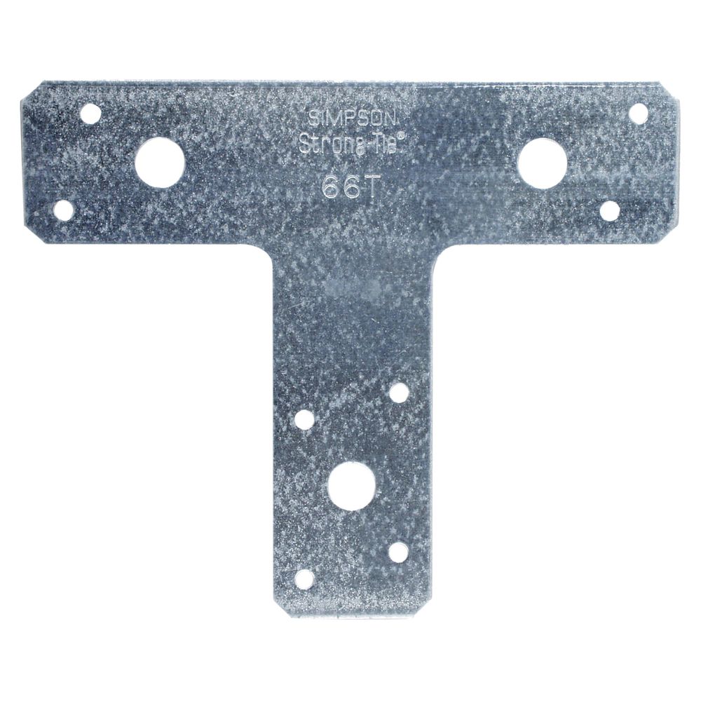 Simpson Strong-Tie 6 in. x 6 in. 14 Gauge Galvanized T-Strap Tie