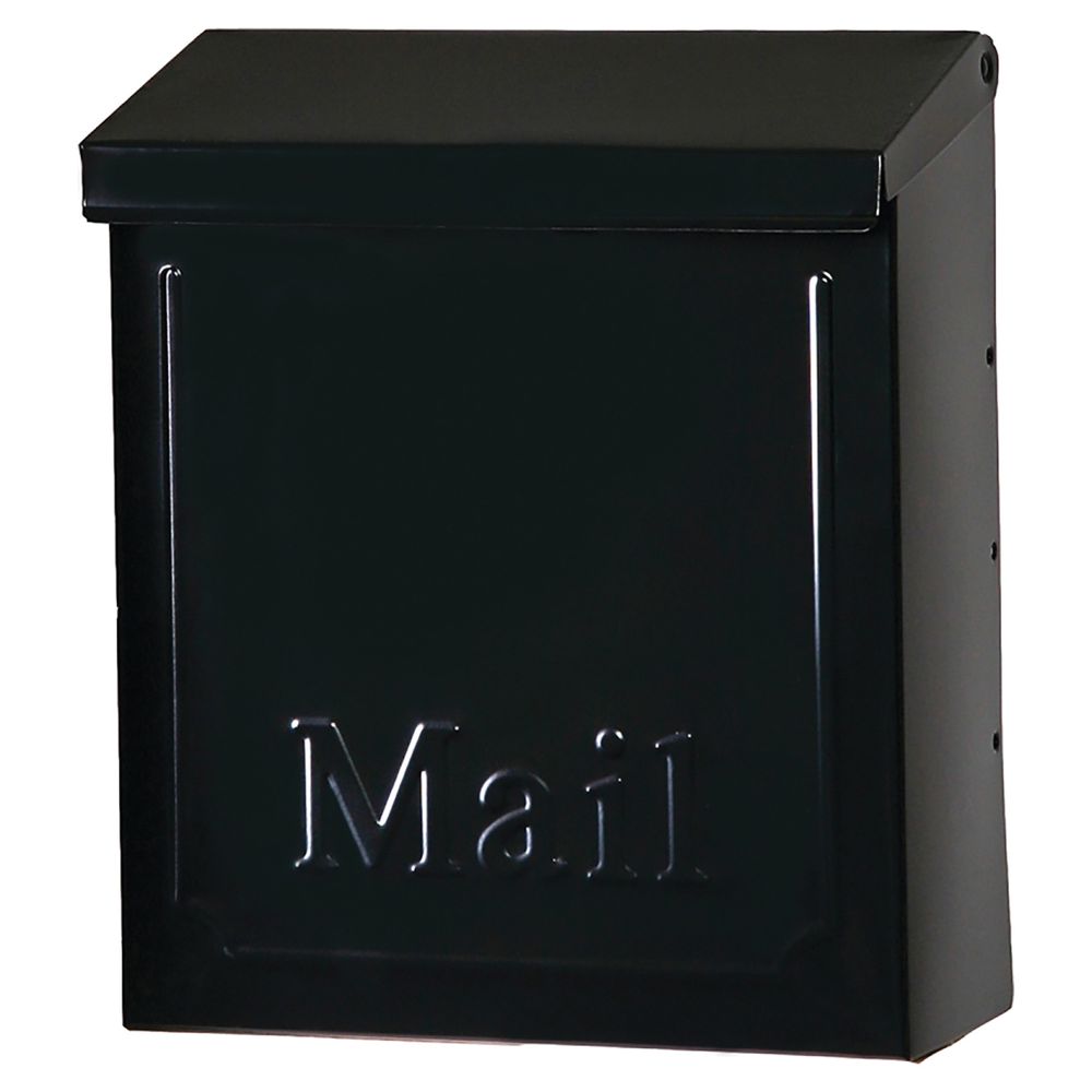 Solar Group Townhouse Vertical Locking Steel Mailbox, Black