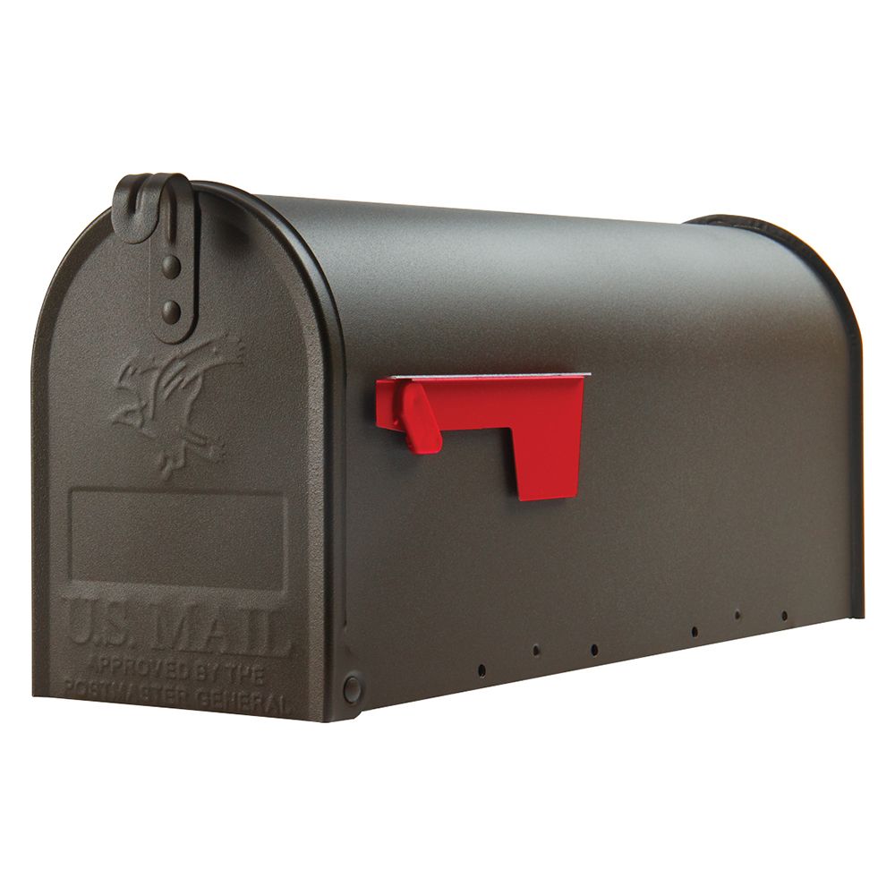 Solar Group Elite Medium Bronze Galvanized Steel Mailbox