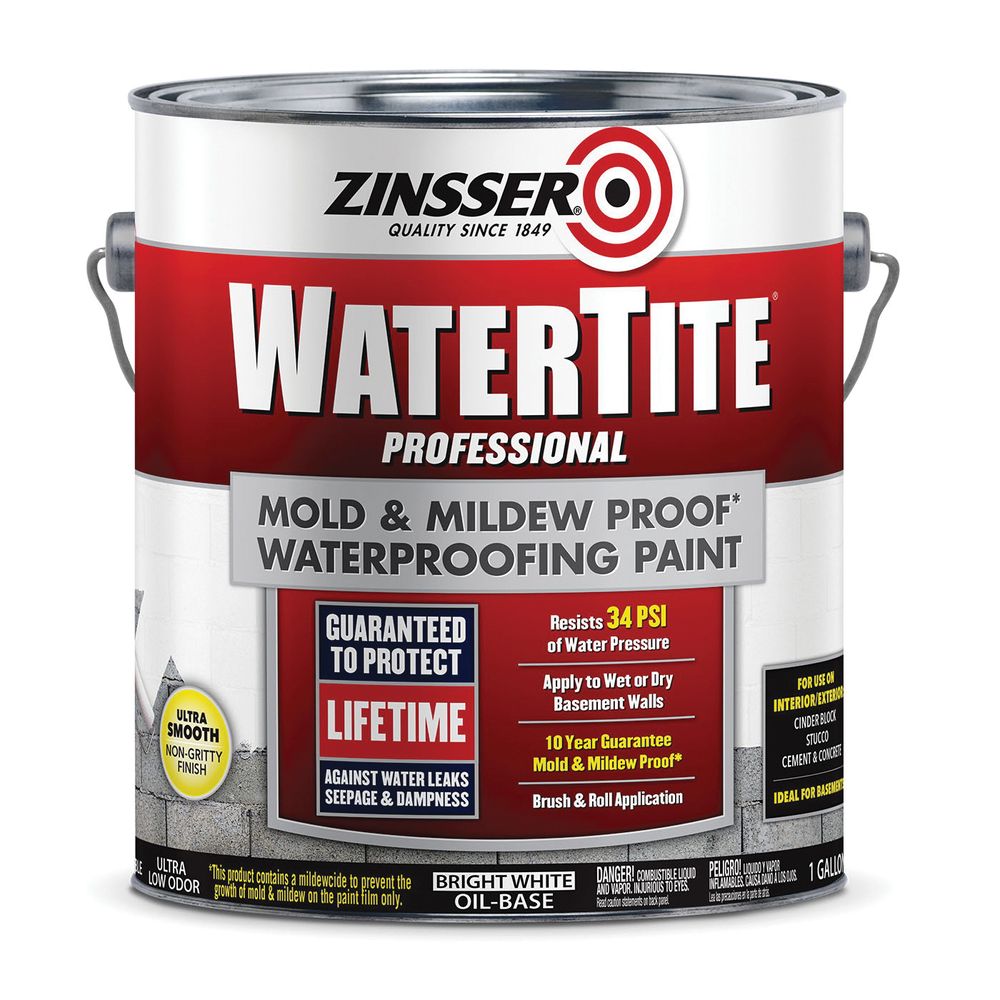 Zinsser 1 gal. Watertite Mold and Mildew-Proof Waterproofing Paint