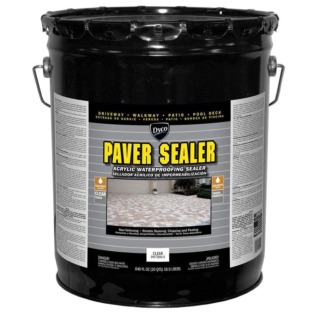 Dyco 5 gal. Clear Gloss Solvent Acrylic Paver Sealer