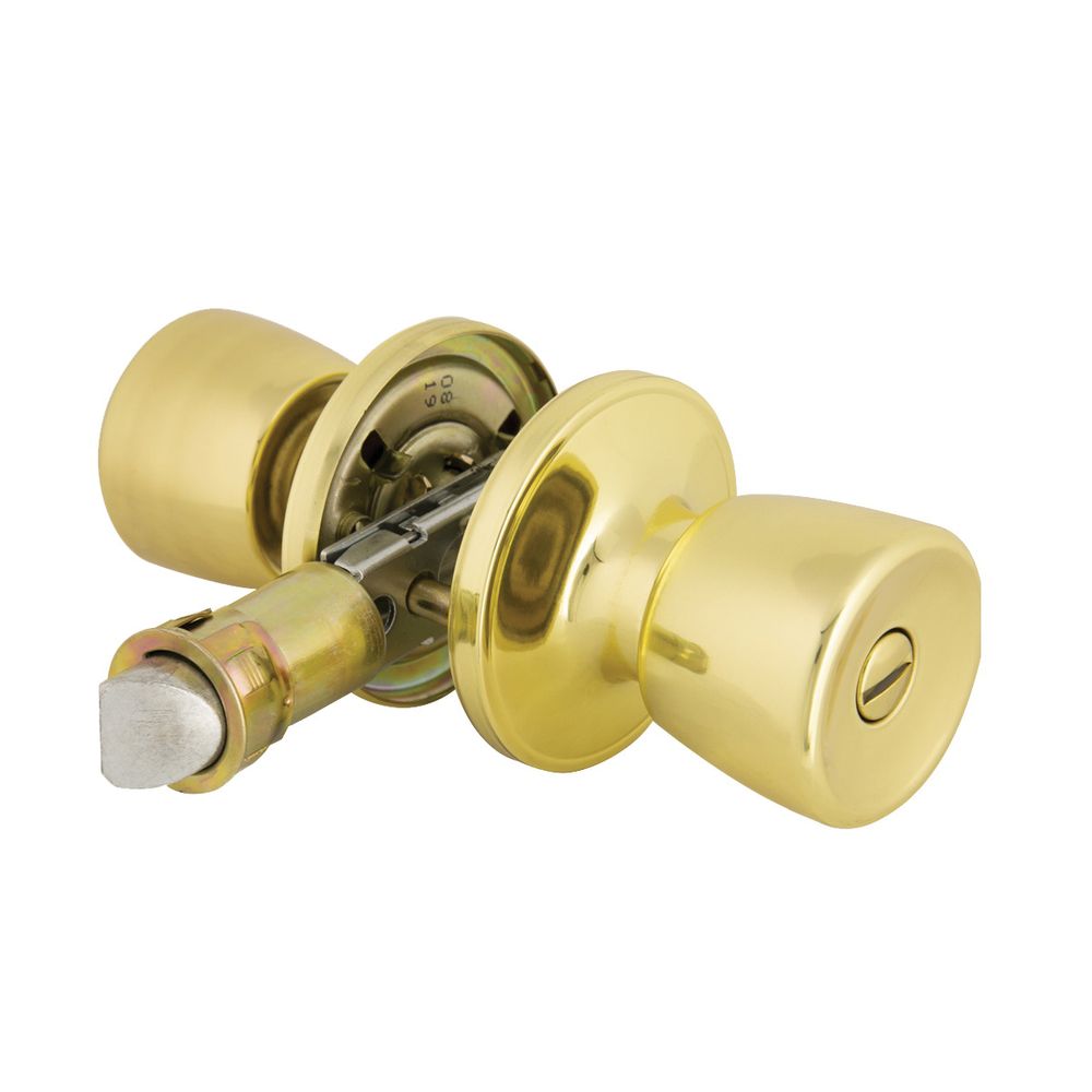 ProSource Polished Brass Mobile Home Privacy Lockset