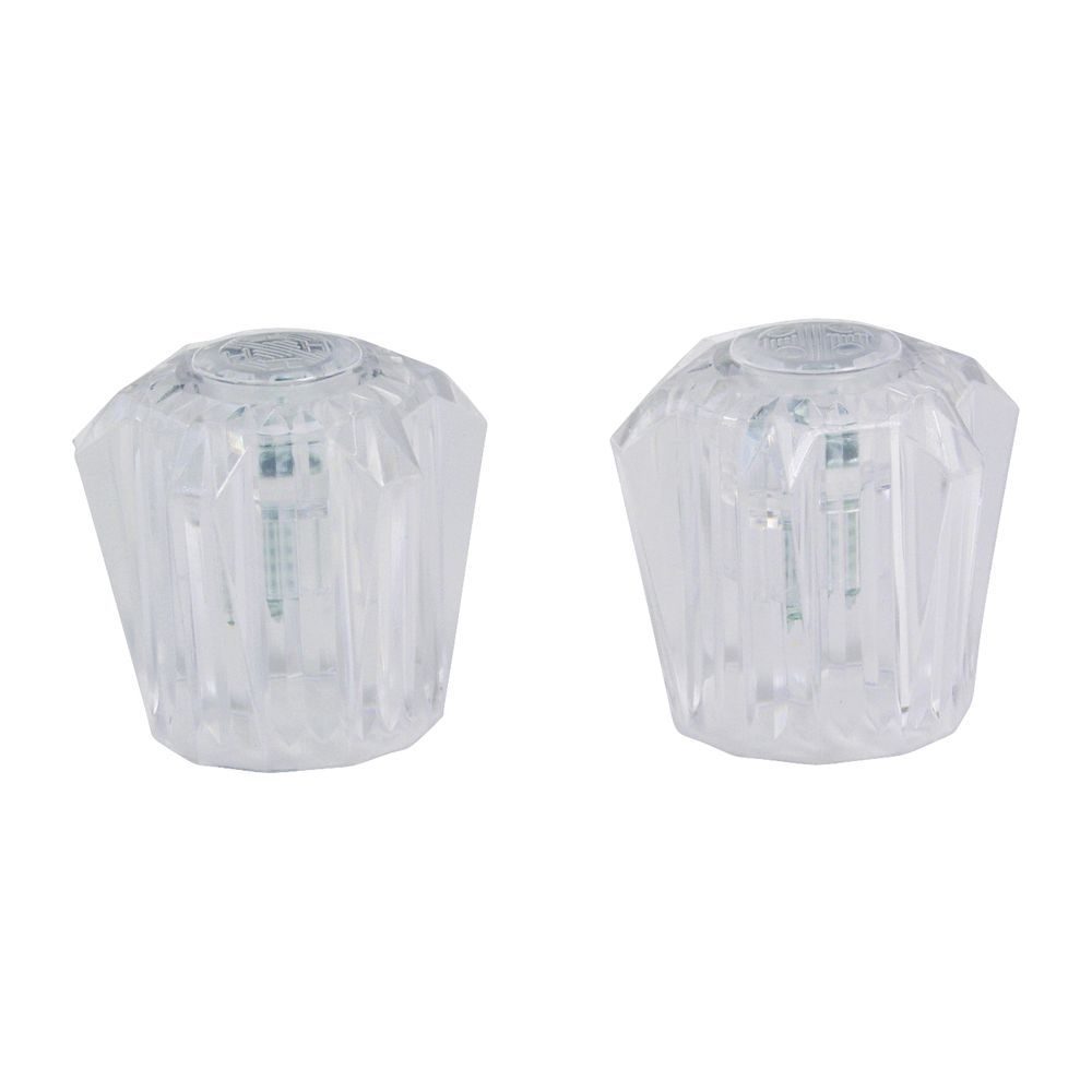US Hardware 1-3/4 in. x 3/8 in. Clear Faucet Handle