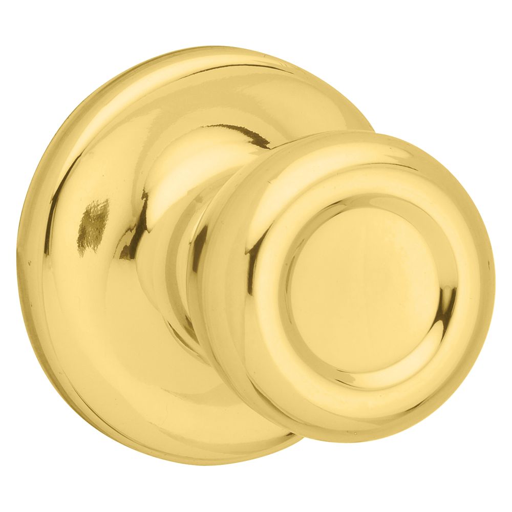 Kwikset Polished Brass Mobile Home Passage Door Knob