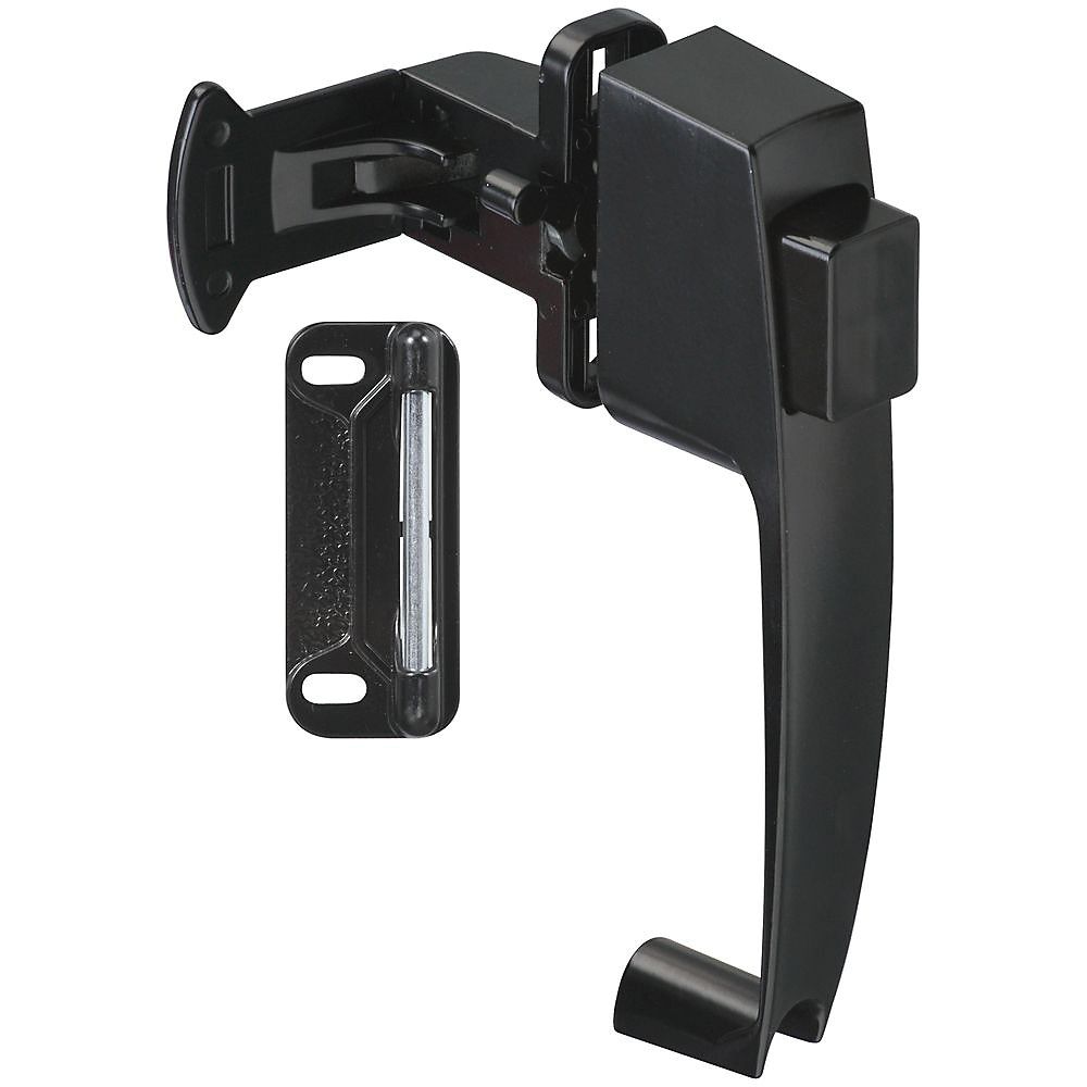 National Hardware 1-3/4 in. Black Pushbutton Latch