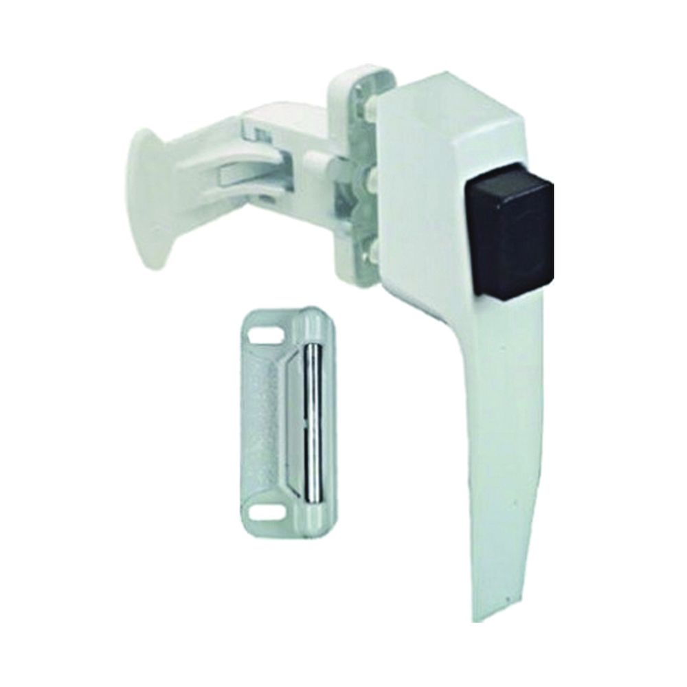 National Hardware 1-3/4 in. White Pushbutton Latch