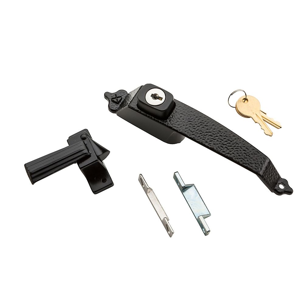 National Hardware V1330 Pushbutton Storm Door Latch, Black