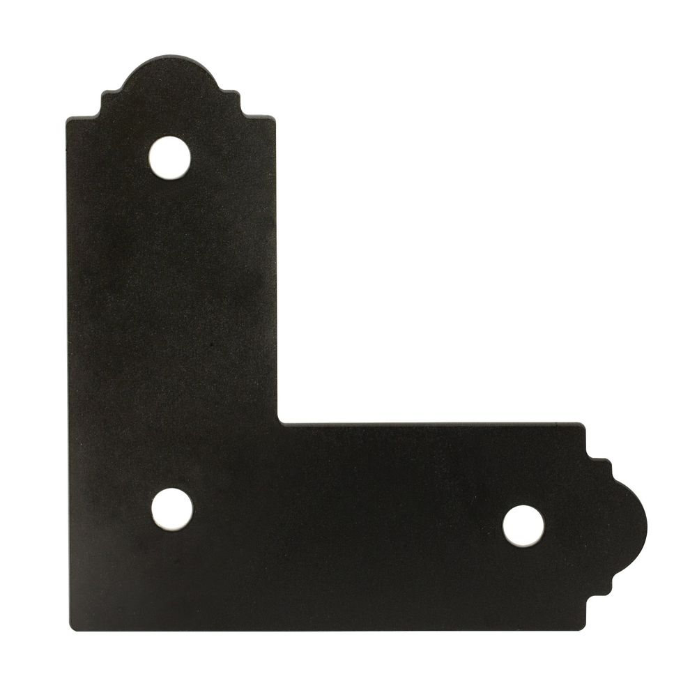 Simpson Strong-Tie APL4 Flat L-Strap Tie, 12-Gauge Steel, Black ZMAX