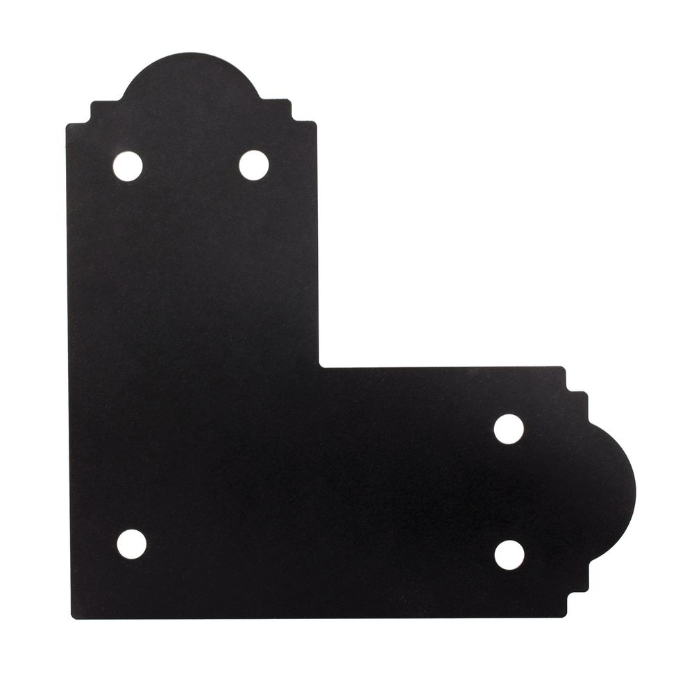 Simpson Strong-Tie 6 in. x 6 in. 12-Gauge ZMAX Black L-Strap Tie