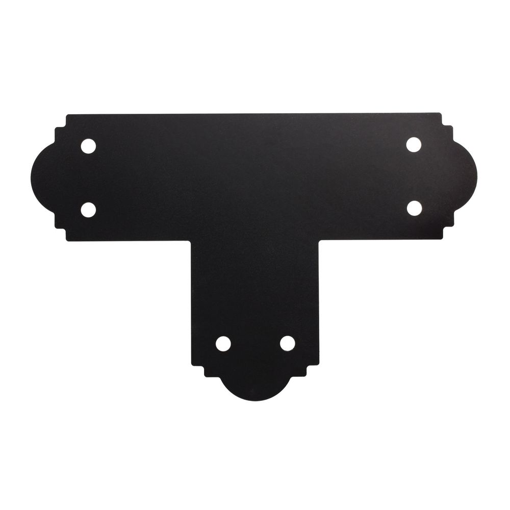 Simpson Strong-Tie 6 in. x 6 in. 12-Gauge ZMAX Black T-Strap Tie