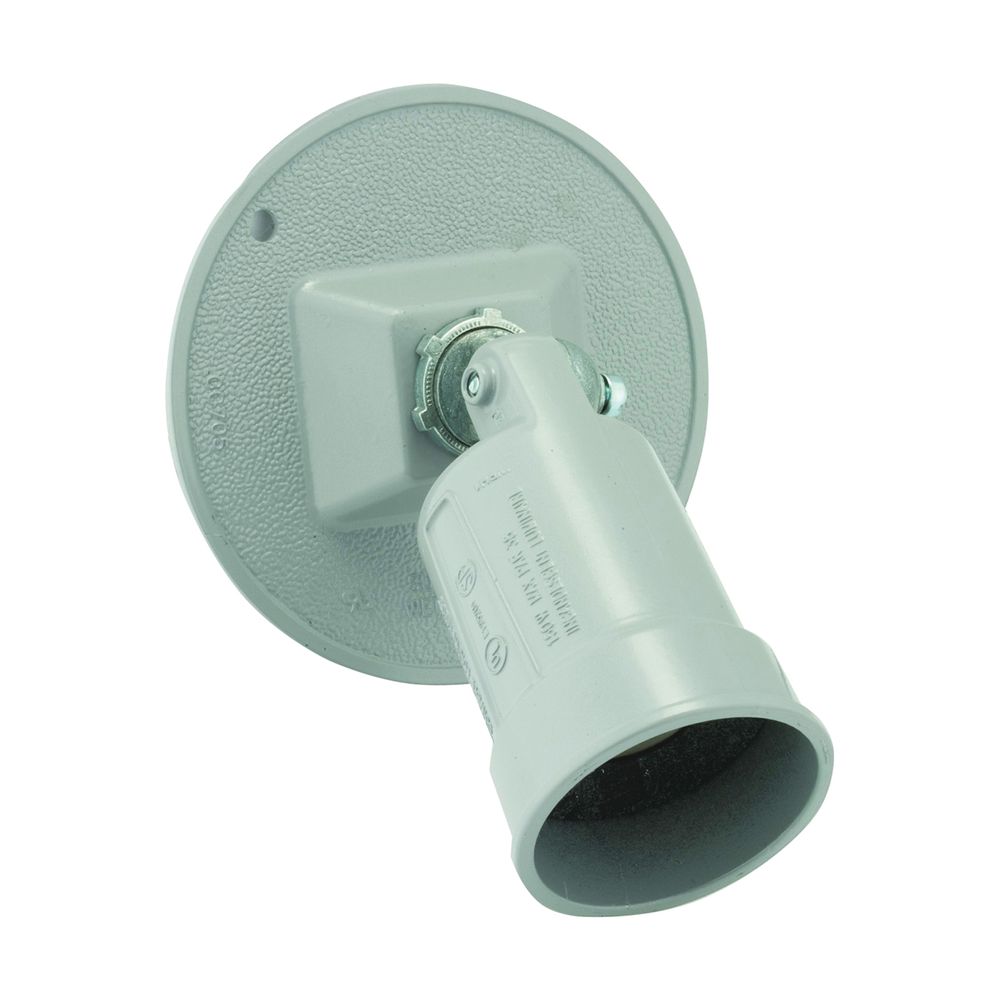 Hubbell 4 in. Round Weatherproof Lampholder and Cover