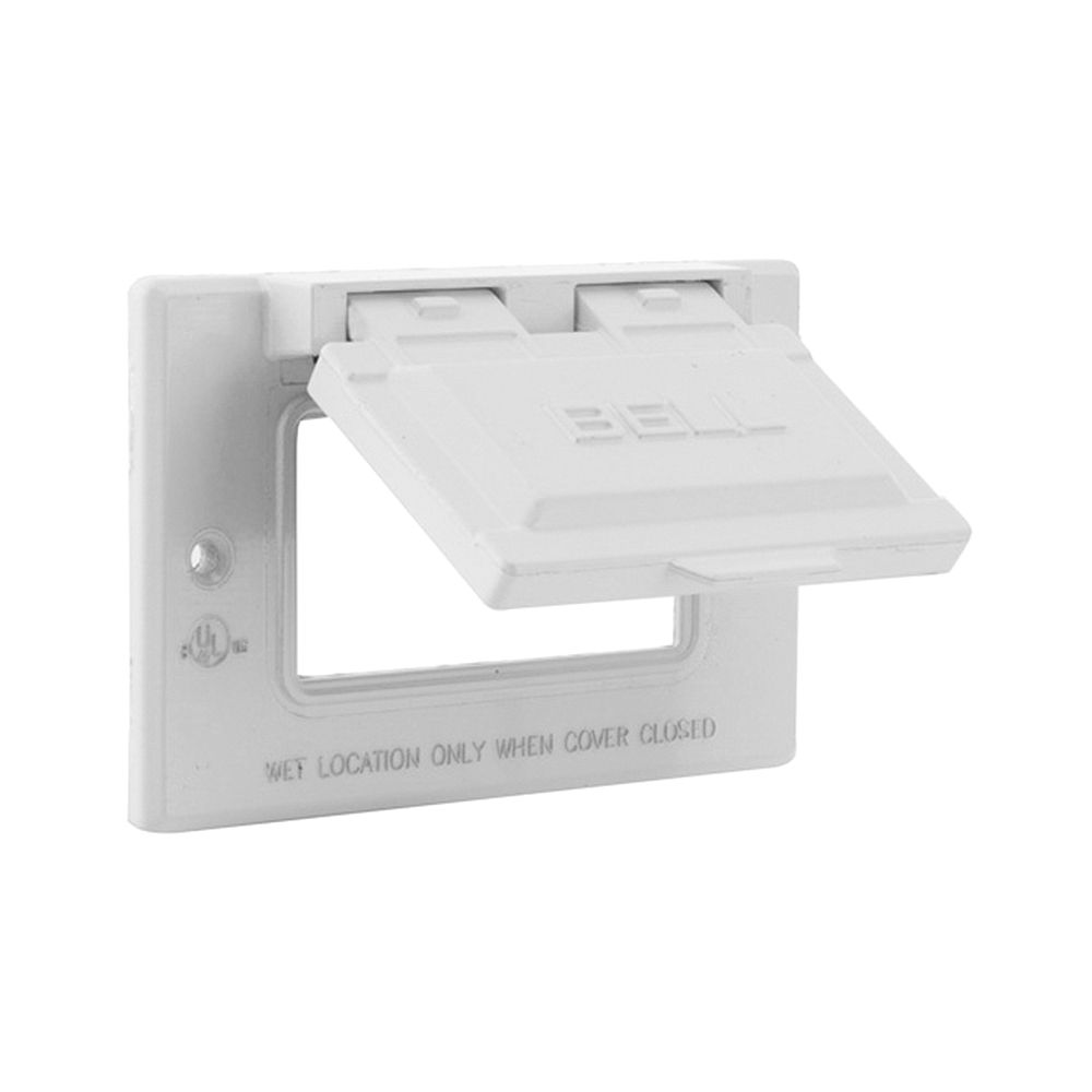 Hubbell 1-Gang White GFCI Outlet Cover