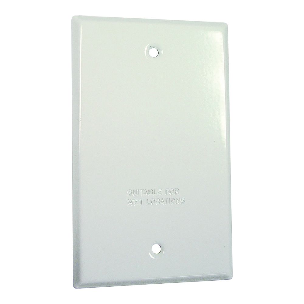 Hubbell 1-Gang White Blank Cover