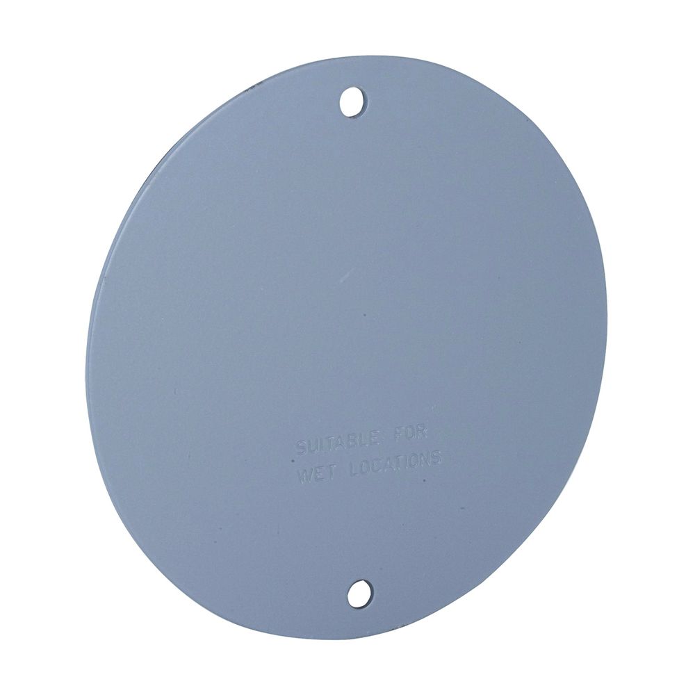 Hubbell 4 in. Round Blank Cover Plate