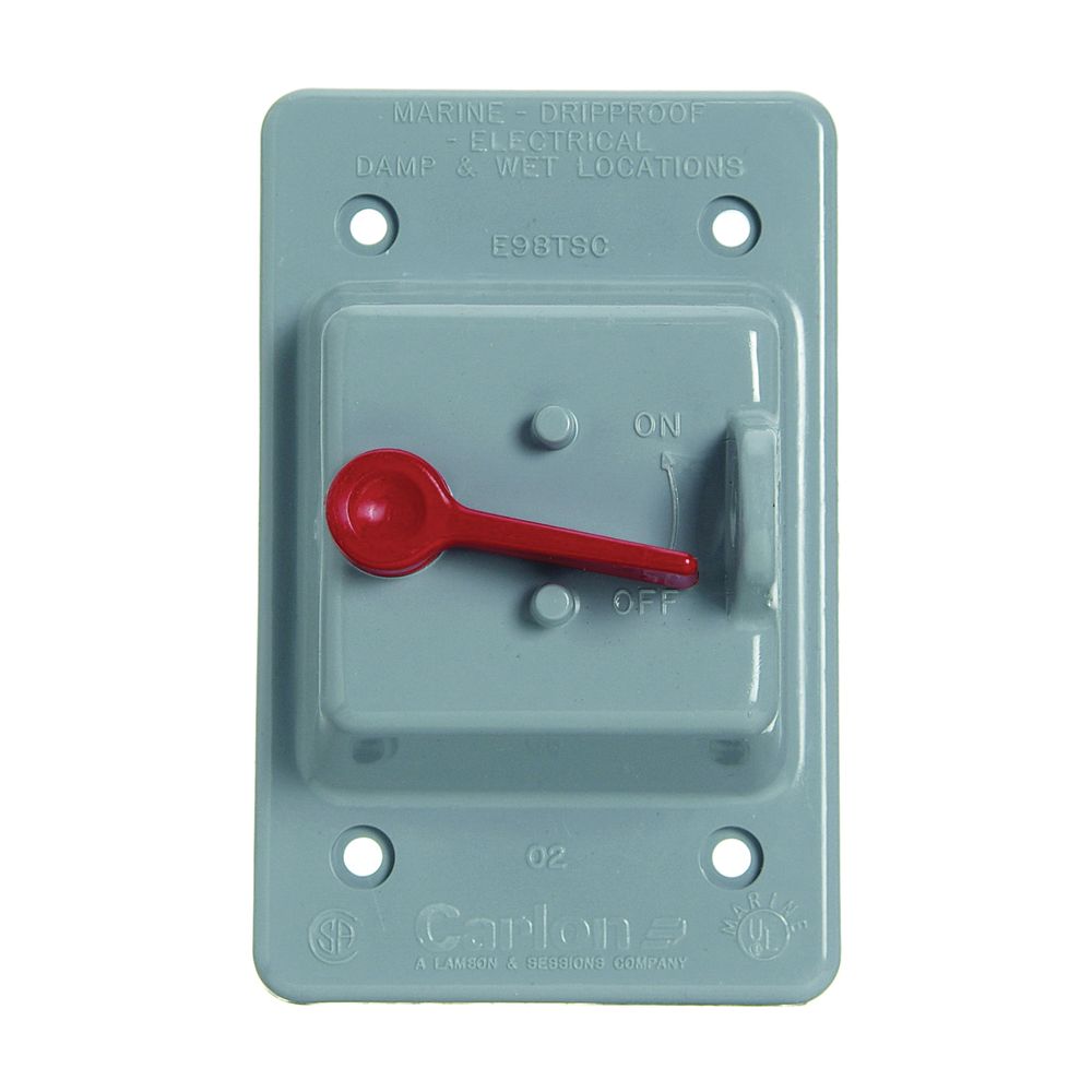 Carlon 4-3/4 in. x 3 in. Single Toggle Switch Device Cover
