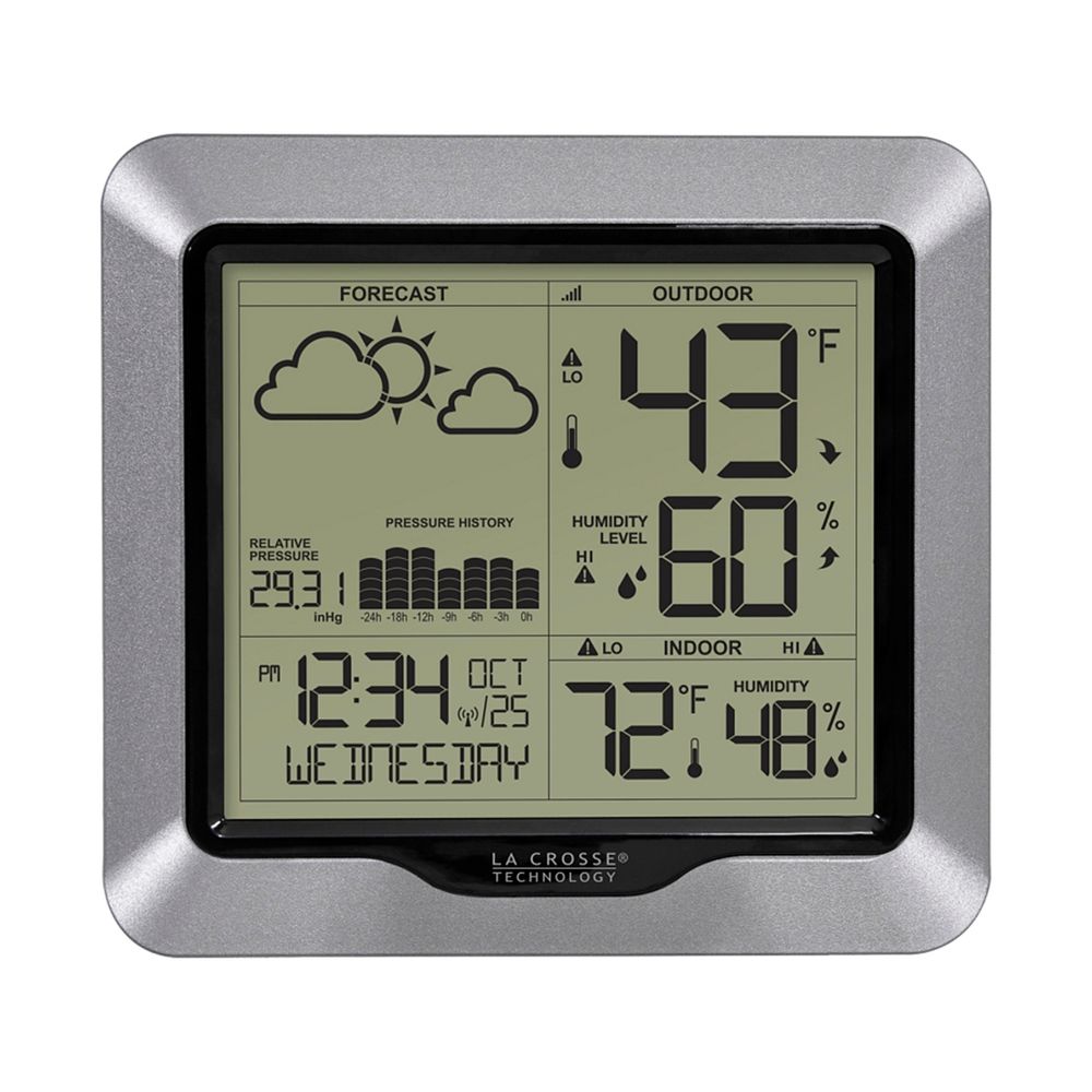 La Crosse Technology Weather Station with Relative Humidity and Moon Phase