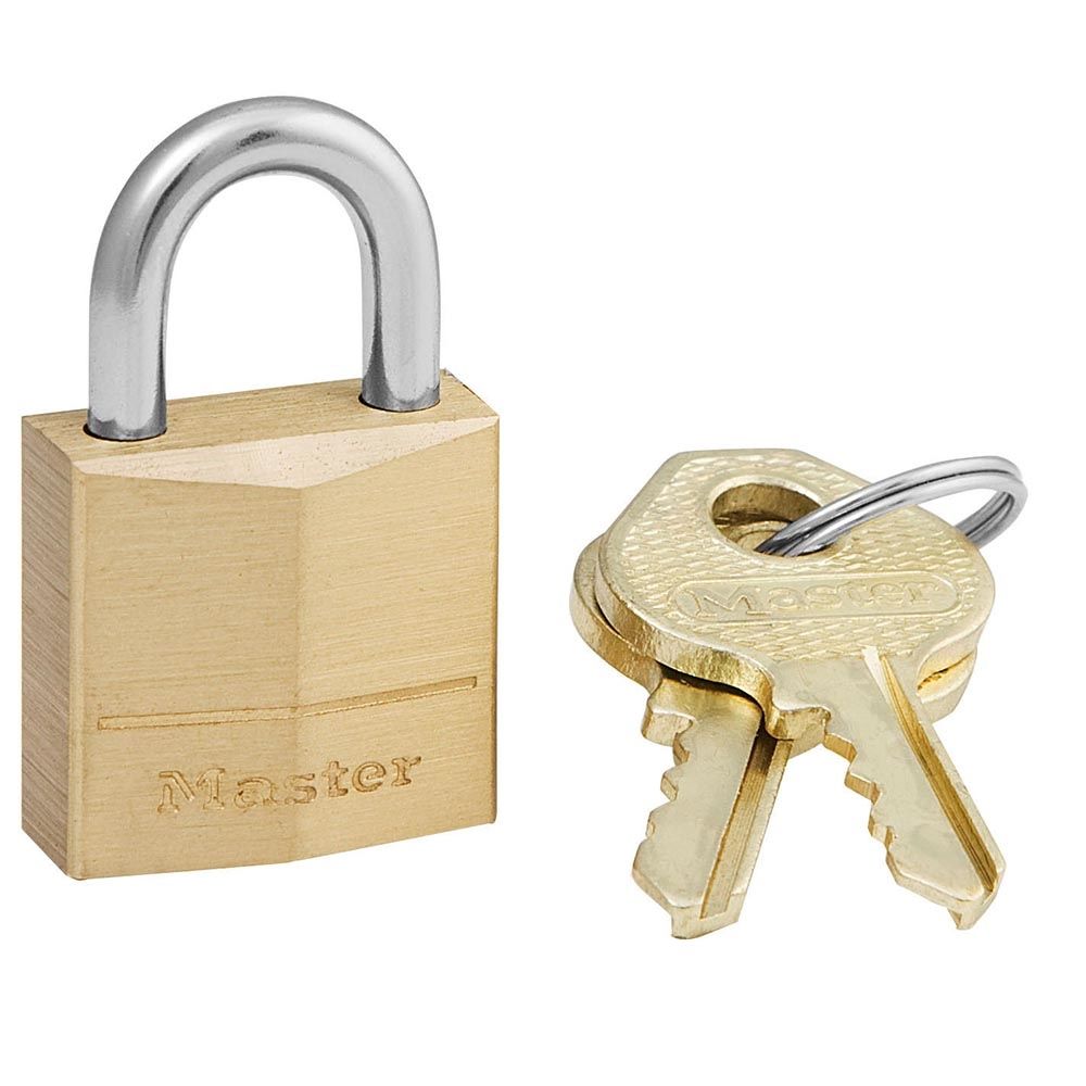 Master Lock 3/4 in. Solid Brass Keyed Different Padlock