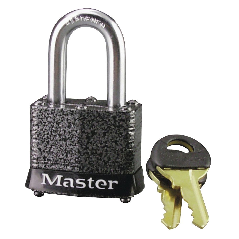 Master Lock 1-1/8 in. Steel Keyed Different Padlock
