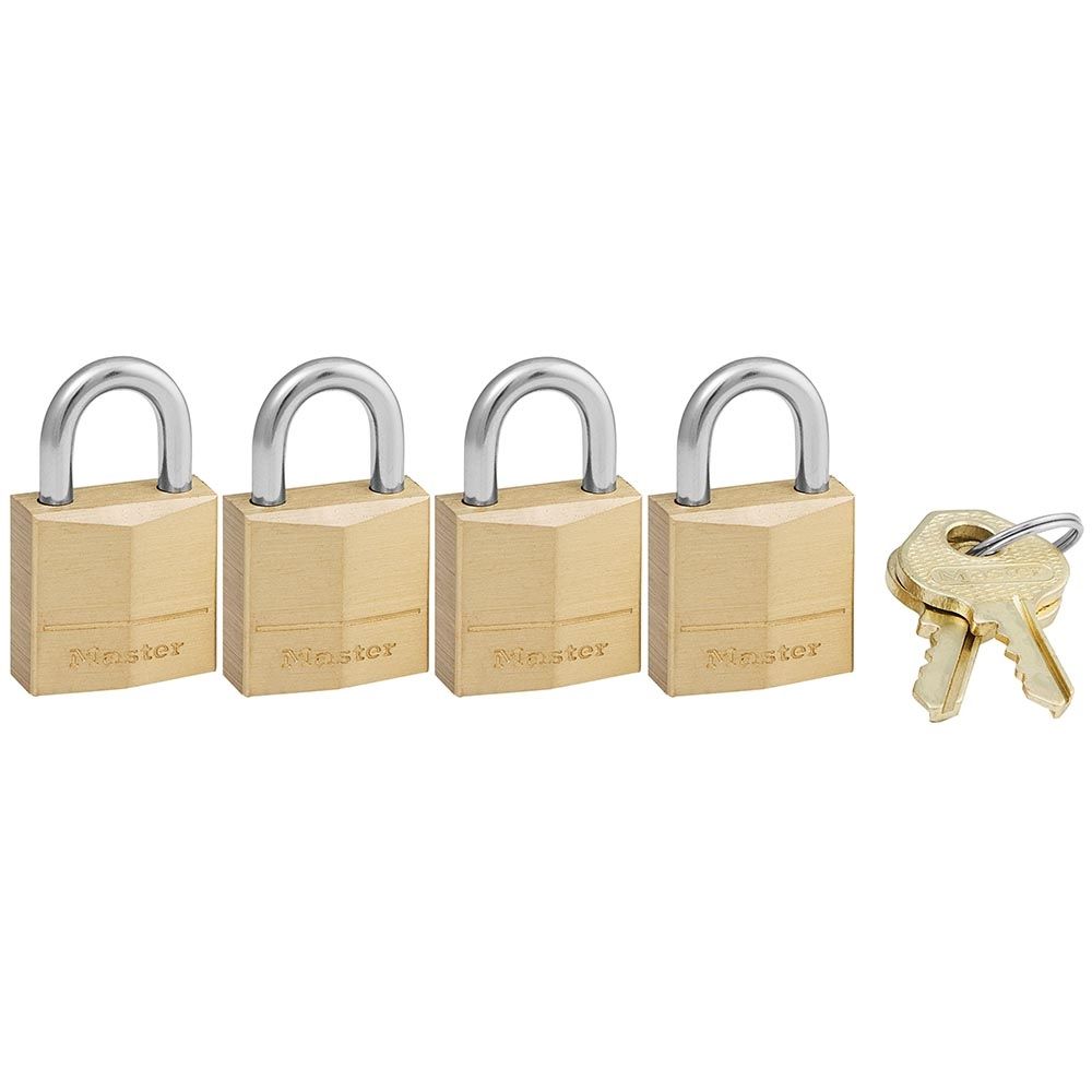 Master Lock 3/4 in. Solid Brass Keyed Alike Padlock