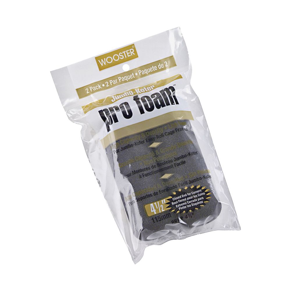 Wooster Brush 4-1/2 in. 2-Piece Foam Roller Cover