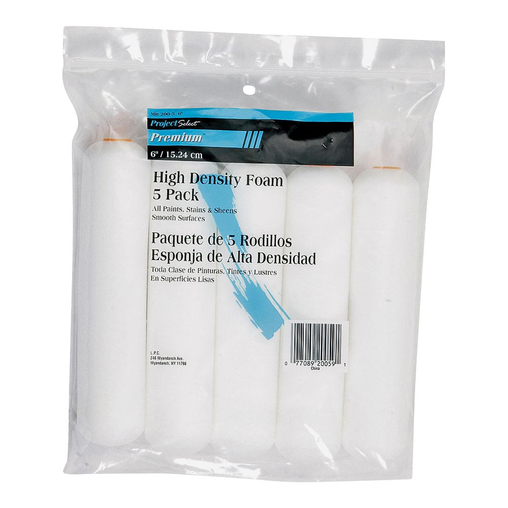 Linzer 6 in. x 1/4 in. 5-Piece Foam Roller Cover