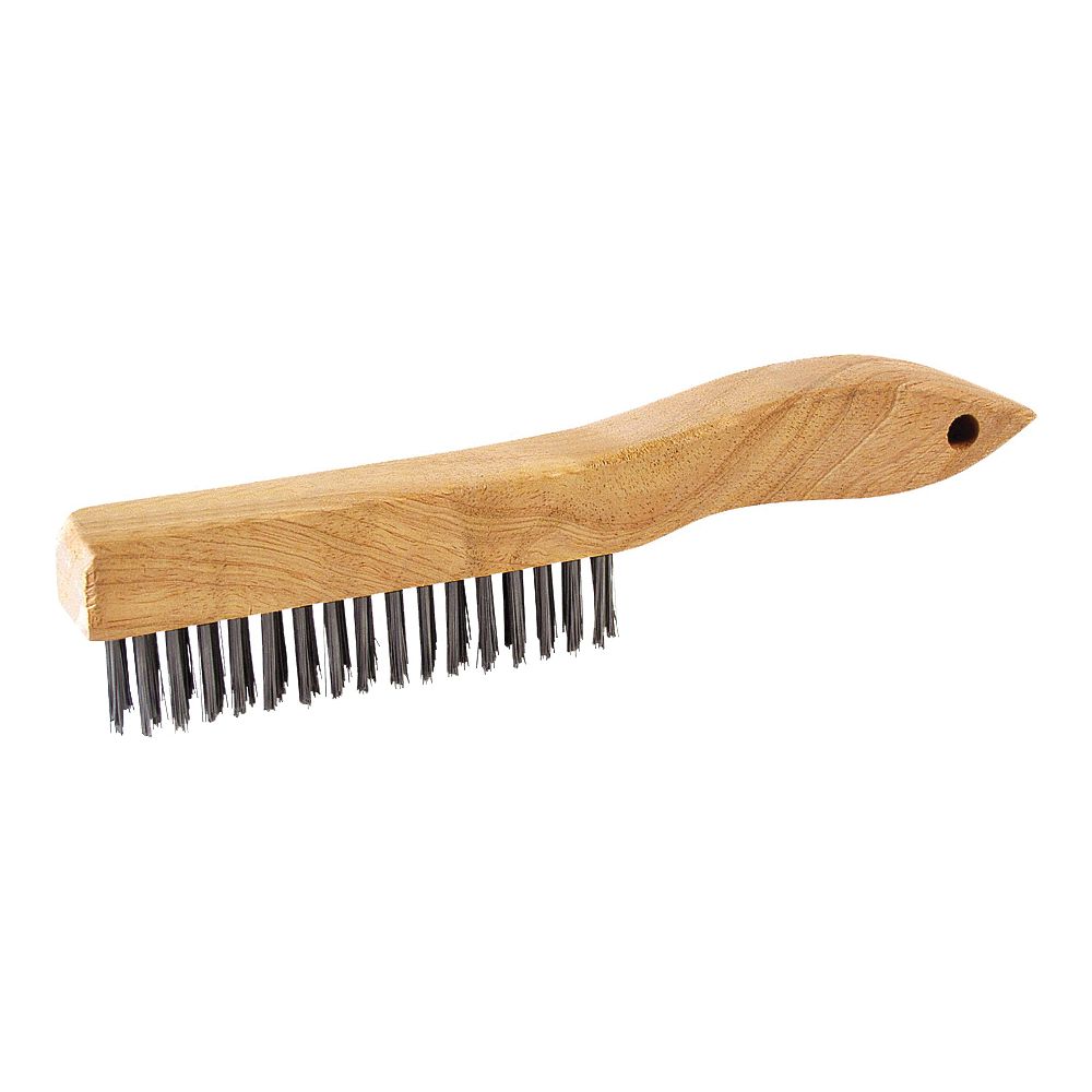 ProSource 4 x 16 Shoe Handle Steel Wire Brush