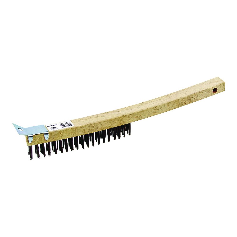 ProSource 3 x 19 Row Wire Brush with Scraper