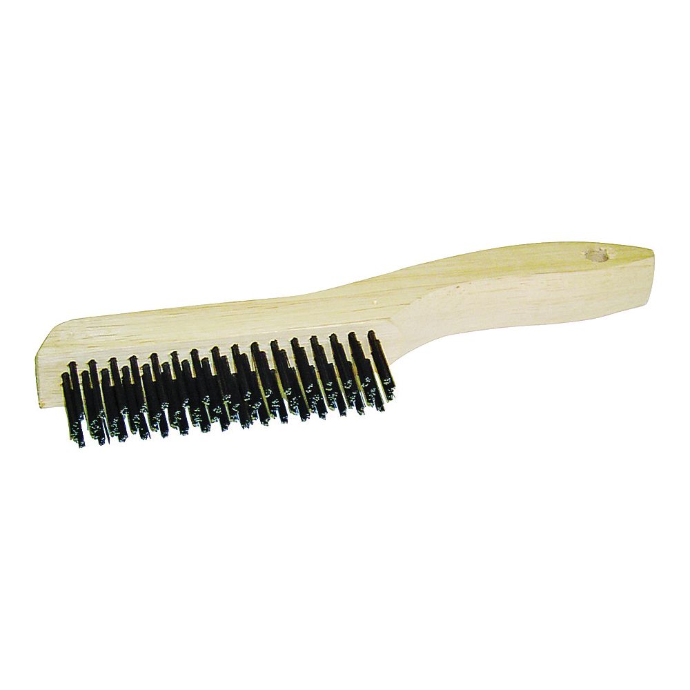 ProSource 4 x 16 Shoe Handle Wood Wire Brush