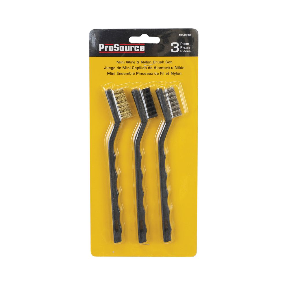 ProSource 3-Piece Mini Detail Wire Brush Set