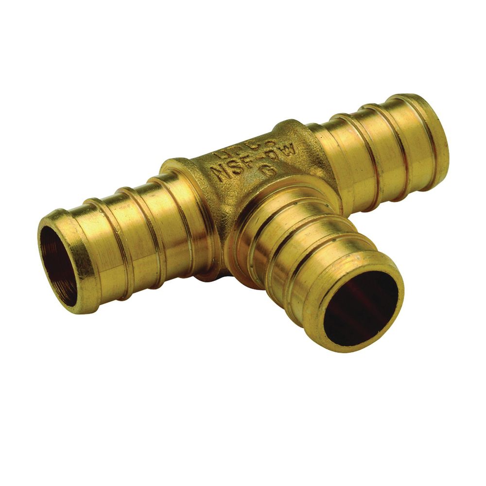Apollo 1/2 in. Brass PEX Tube Tee, 10-Piece