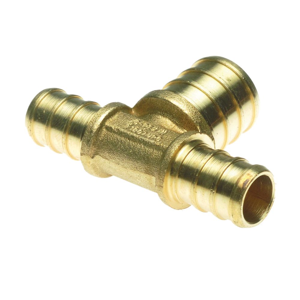 Apollo 1/2 in. x 1/2 in. x 3/4 in. Brass PEX Tube Tee