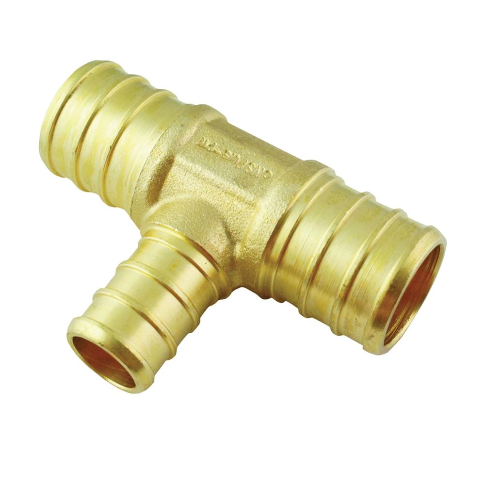 Apollo 3/4 in. x 3/4 in. x 1/2 in. Brass PEX Tube Tee