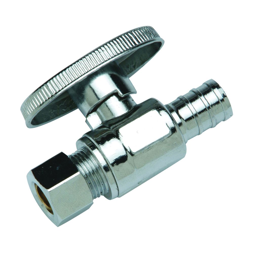 Apollo 1/2 in. Barb x 3/8 in. Compression Straight Stop Valve