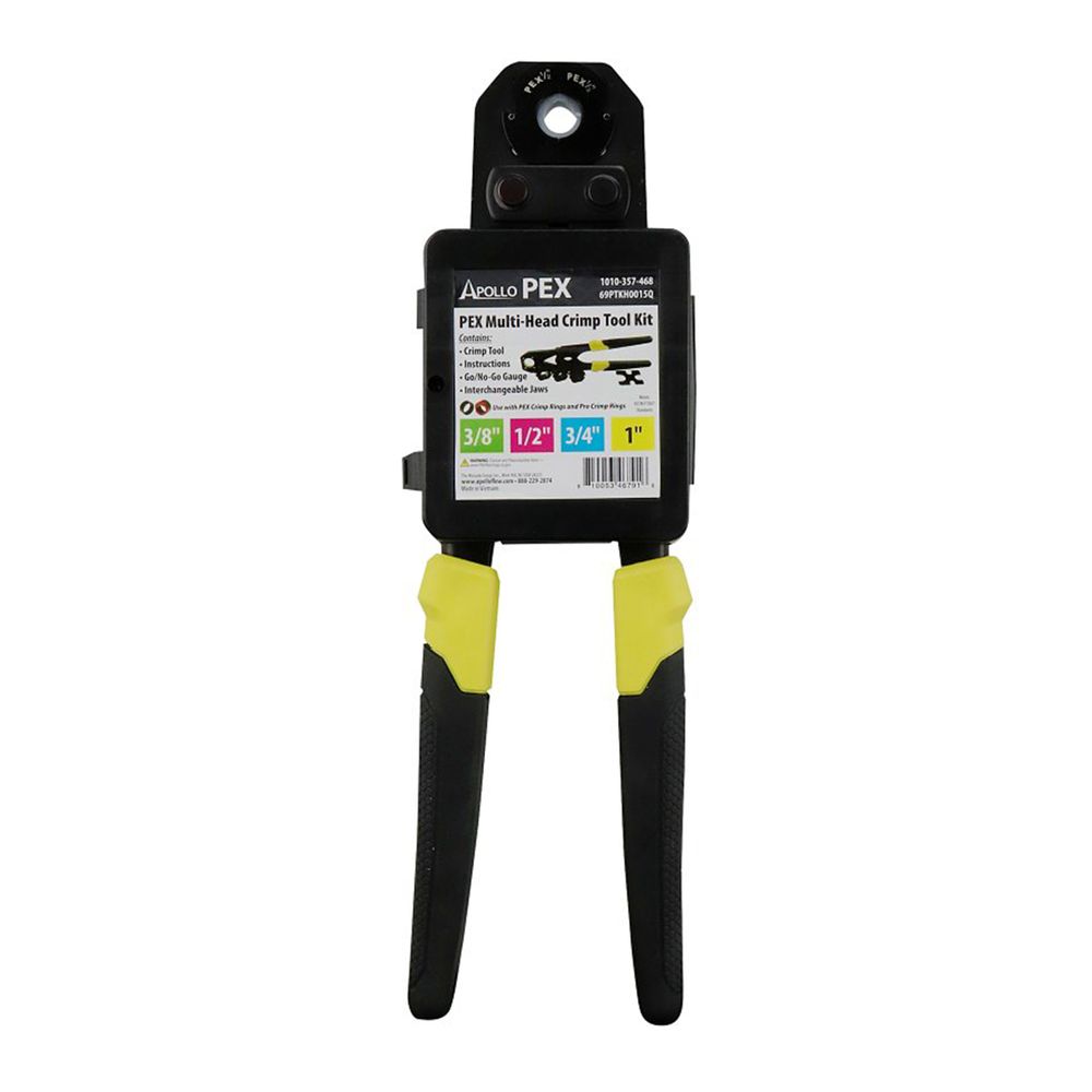 Apollo 3/8 in. to 1 in. Multi-Head PEX Crimp Tool Kit