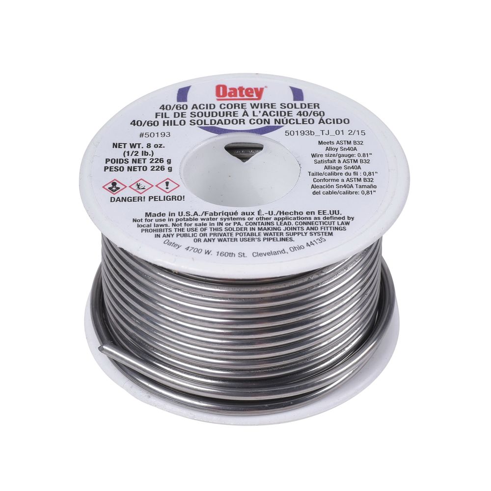Oatey 1/2 lb. 40/60 Acid Core Wire Solder
