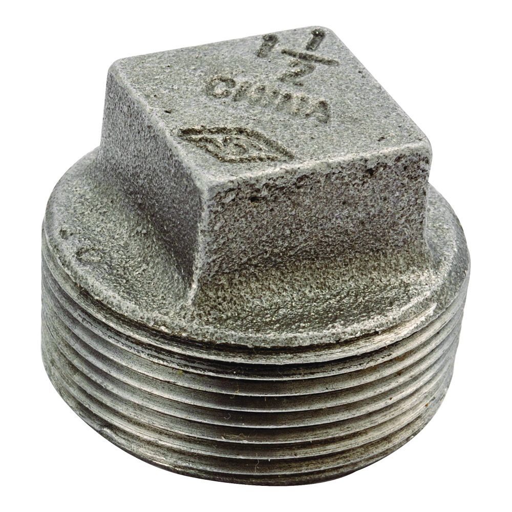 ProSource 1/2 in. Black Malleable Pipe Plug