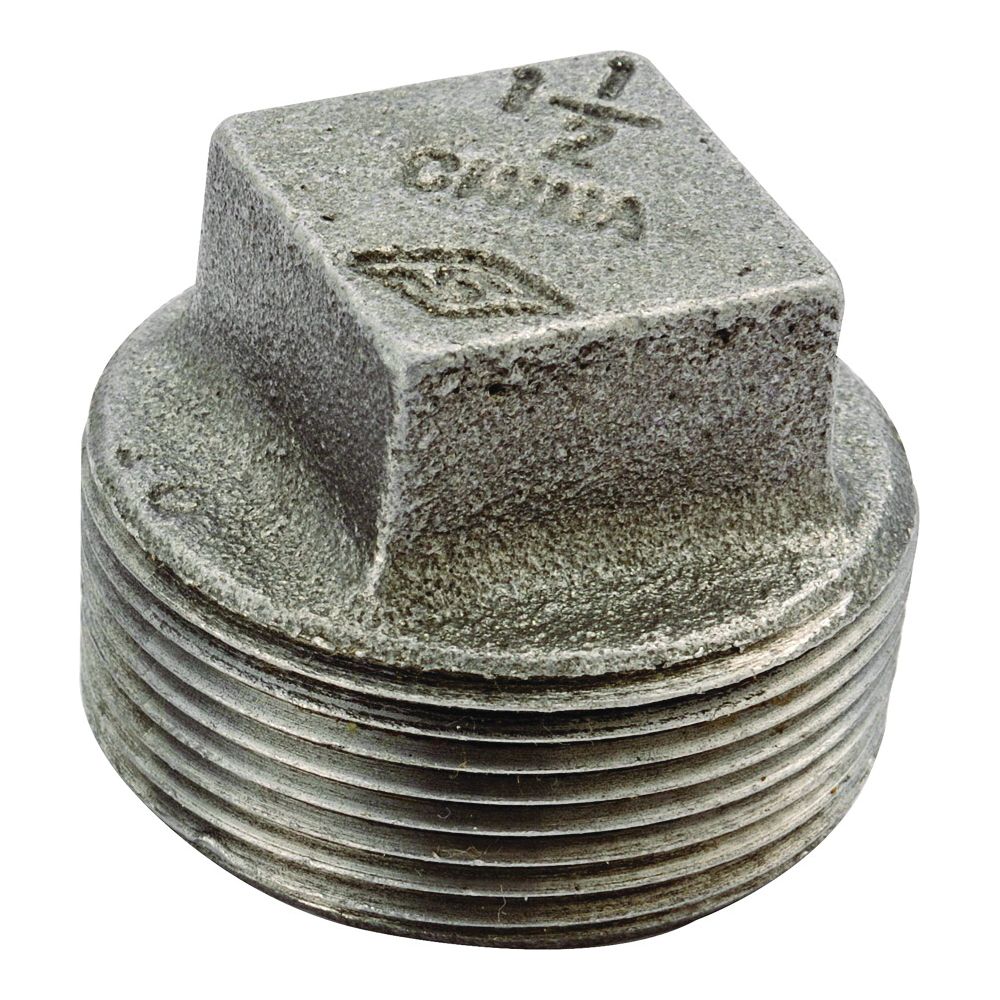 ProSource 1 in. Black Malleable Pipe Plug