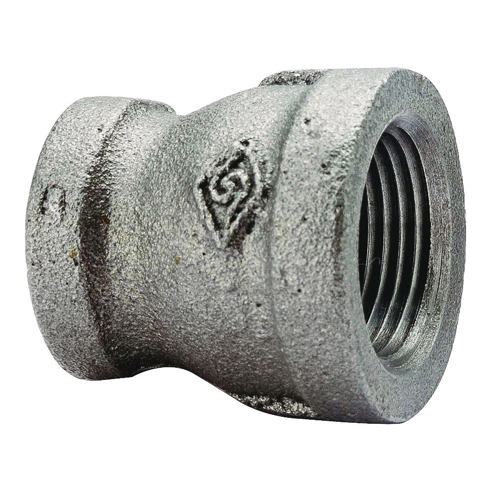 ProSource 1 in. x 3/4 in. Black Malleable Iron Reducing Pipe Coupling