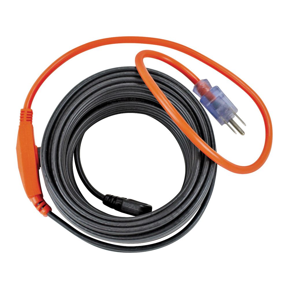 PowerZone 12 ft. 84 W Pipe Heat Tape with Thermostat