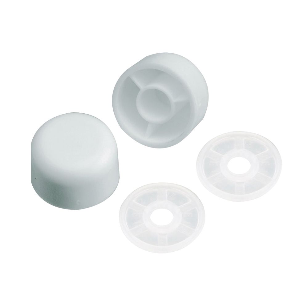 Plumb Pak Universal Round Plastic Toilet Bolt Cap