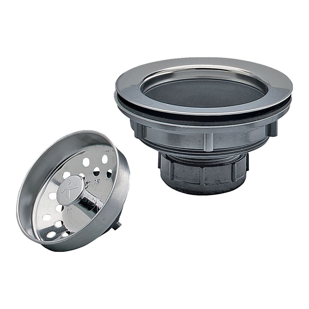 Plumb Pak 3-1/2 in. Plastic Basket Strainer with Stainless Steel Rim