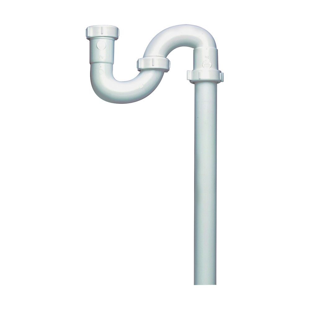 Plumb Pak 1-1/2 in. White Plastic Slip-Joint S-Trap