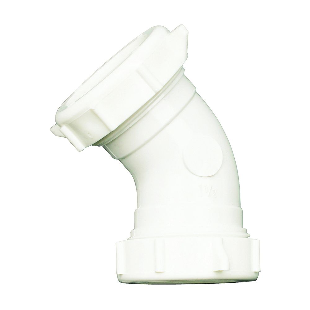 Plumb Pak 1-1/2 in. 45-Degree PVC Drain Pipe Elbow
