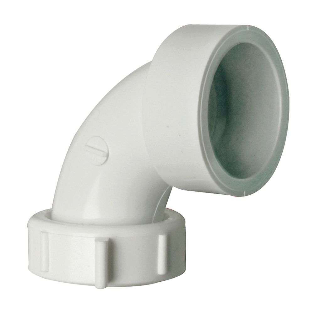 Plumb Pak 1-1/2 in. 90-Degree PVC Sink Trap Pipe Elbow